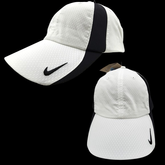 Nike Golf Club Hat Sz M/L Unstructured Strapback White Black Cap FD9709-101 NEW - Picture 1 of 16